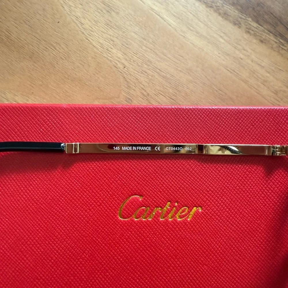 Cartier Gold and Black Eyeglasses - Picture 7 of 7